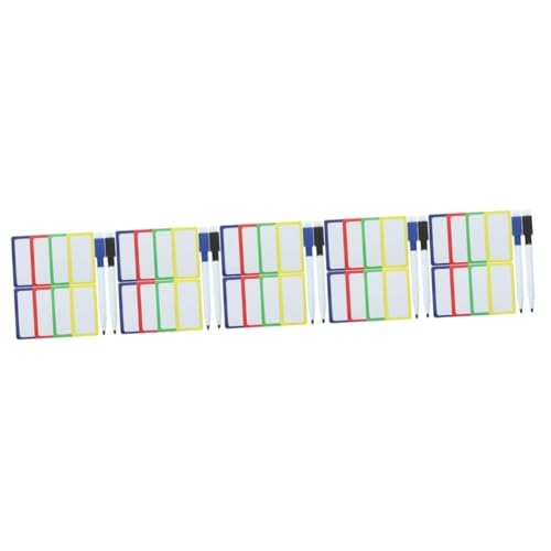 Angoily 5 Sätze Magnetische Whiteboard Wiederverwendbar mit Bunten Rändern für Beschriftungen und Organisation Whiteboard Marker Tragbar und Praktisch Zufällige Farbe Angoily 5 Sätze Magnetische Whiteboard Wiederverwendbar mit Bunten Rändern für Beschriftungen und Organisation Whiteboard Marker Tragbar und Praktisch Zufällige Farbe von Angoily