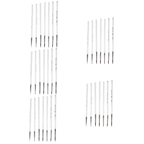Angoily 5 Sätze Malstift-set Pinsel Streichen Miniatur-kunstpinsel Bürsten Miniatur Wasser Kunst Miniaturfarbe Mini Malen Pinsel Detailmalpinsel Paint -pinsel -kit Plastik 11 Stücke * 5 von Angoily