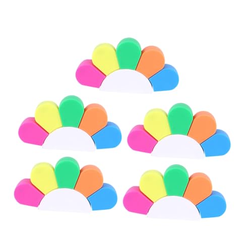 Angoily 5 Sätze Multicolored Highlighter Fluoreszierende Marker für Notizen Studium und Kreative Projekte Leicht Handlich und Präzise für Teenager und Erwachsene Angoily 5 Sätze Multicolored Highlighter Fluoreszierende Marker für Notizen Studium und Kreative Projekte Leicht Handlich und Präzise für Teenager und Erwachsene von Angoily