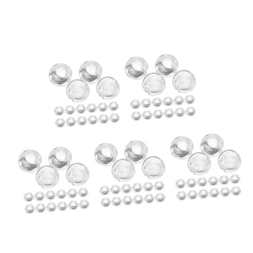 Angoily 5 Sätze Perlenschnallenhalter Blind Zubehör Für Jalousien Mini-Jalousie-kettenstopper Kugelkette Für Rollos Bad Teile Ersatz-perlenkettenstopper Sehen Transparent 24 Stück * 5 von Angoily
