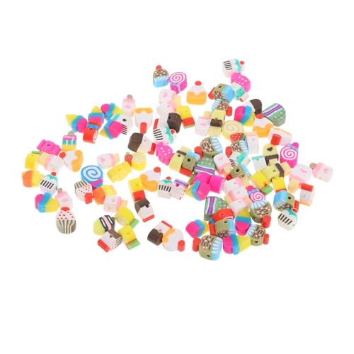 Angoily 5 Sätze Polymer Clay Perlen Bunte DIY Schmuckperlen für Armbänder Freundschaftsarmbänder Schmuckherstellung Spacer Beads für Bastelprojekte von Angoily