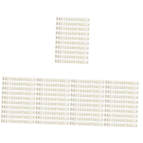Angoily 5 Sätze Preisschild Mit Basis Würfel Zeigen Stand Etikett Einzelhandelspreissystem Display Ausstellungsständer Für Händler Warenanhänger Zeichenhalter Plastik 10 Saiten * 5 von Angoily