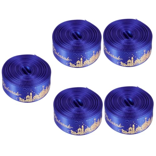 Angoily 5 Sätze Roll Geschenkband Für Ramadan Dekoration Breites Hochwertiges Bastelband Yards Präsentverpackungen Und Festliche Anlässe Für Jüdische Feiertage Und Partys 2 Stücke * 5 Angoily 5 Sätze Roll Geschenkband Für Ramadan Dekoration Breites Hochwertiges Bastelband Yards Präsentverpackungen Und Festliche Anlässe Für Jüdische Feiertage Und Partys 2 Stücke * 5 von Angoily