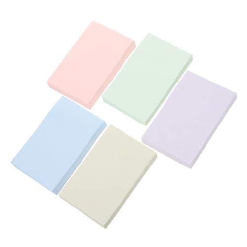 Angoily 5 Sätze Selbstklebende Haftnotizen Pastellfarben Kleine Memo Pads mit Starker Haftung Vielseitig Einsetzbar für Schule Büro Studenten Praktische Notizzettel für Schnelle Notizen Angoily 5 Sätze Selbstklebende Haftnotizen Pastellfarben Kleine Memo Pads mit Starker Haftung Vielseitig Einsetzbar für Schule Büro Studenten Praktische Notizzettel für Schnelle Notizen von Angoily