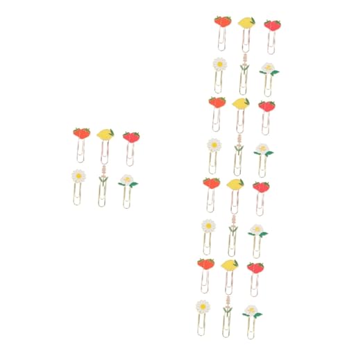 Angoily 5 Sätze Süße Papierclips Aus Metall Kreative Design Büroklammern Für Dokumente Briefe Und Notizen Langlebig Und Stabil Für Bürobedarf 6 Stück * 5 von Angoily
