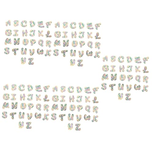 Angoily 5 Sätze Teiliges Alphabet Aufnäher Patches Für Kleidung Diy Bastelbedarf Aufbügeln Und Aufnähen Farbenfrohe Designs Für Reparaturen Und Dekoration 26 Stück * 5 von Angoily