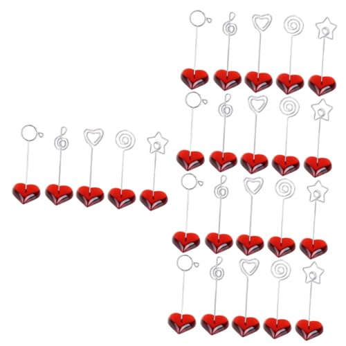 Angoily 5 Sätze Teiliges Metall Clip Halter Für Fotos Und Menükarten Dekorativer Tischkartenhalter Für Hochzeiten Partys Und Restaurant Tische Stabil Und Leicht Für Kreative 5 Stück * 5 von Angoily