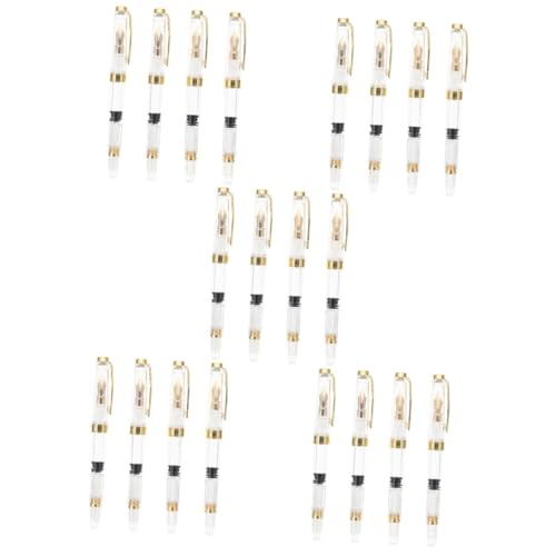Angoily 5 Sätze Teiliges Transparente Füllfederhalter Mit Kolbenmechanismus Ergonomisches Design Für Präzises Schreiben Für Kalligraphie Und Schulbedarf 4 Stück * 5 Angoily 5 Sätze Teiliges Transparente Füllfederhalter Mit Kolbenmechanismus Ergonomisches Design Für Präzises Schreiben Für Kalligraphie Und Schulbedarf 4 Stück * 5 von Angoily