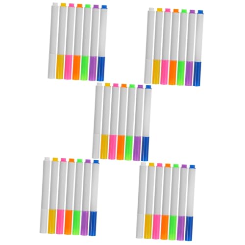 Angoily 5 Sätze Teiliges Wiederverwendbarer Abwischbarer Marker Für Spitze Für Whiteboards Und Kreative Malprojekte Selbstverschließendem Beutel 7 Stück * 5 Angoily 5 Sätze Teiliges Wiederverwendbarer Abwischbarer Marker Für Spitze Für Whiteboards Und Kreative Malprojekte Selbstverschließendem Beutel 7 Stück * 5 von Angoily