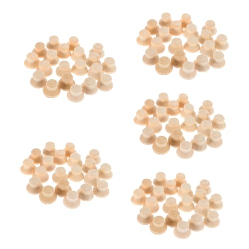 Angoily 5 Sätze Unbemalte Holzfiguren Hüte Diy Holzpuppen Hüte Für Bastelprojekte Unfertige Holzpuppen Für Unterrichtsaktivitäten 40 Stück * 5 von Angoily