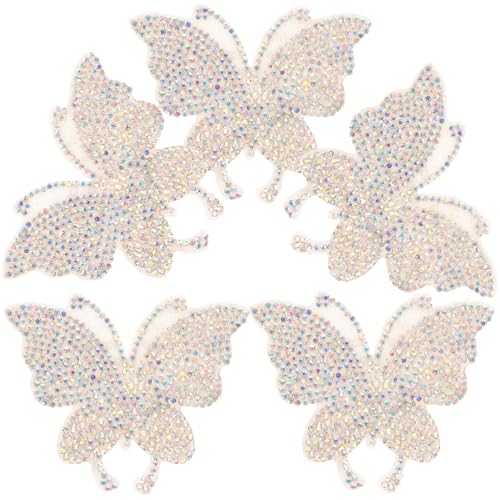 Angoily 5 Stck Selbstklebende Schmetterling Strass Aufkleber Kristallklarer Bling deko Sticker für Auto Kleidung Fenster Laptop Langlebig Haftend Dekorativ und Vielseitig Einsetzbar Angoily 5 Stck Selbstklebende Schmetterling Strass Aufkleber Kristallklarer Bling deko Sticker für Auto Kleidung Fenster Laptop Langlebig Haftend Dekorativ und Vielseitig Einsetzbar von Angoily