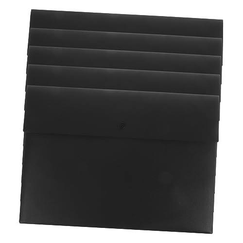 Angoily 5 Stück A4 Aktentasche Klare Taschen Snap-Dateiordner Aufbewahrungstaschen Büroordner Veranstalter briefumschläge tragbare Dokumententasche Dateiumschläge Ordnertasche Abs Schwarz Angoily 5 Stück A4 Aktentasche Klare Taschen Snap-Dateiordner Aufbewahrungstaschen Büroordner Veranstalter briefumschläge tragbare Dokumententasche Dateiumschläge Ordnertasche Abs Schwarz von Angoily