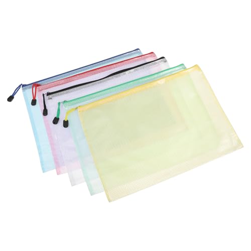 Angoily 5 Stück Aktentasche Mit Reißverschluss Bleistiftbeutel Quittungsbeutel Kleine Reißverschlusstasche Tasche Für Brettspiele Mesh-aufbewahrungstaschen Dokumententasche Plastik Angoily 5 Stück Aktentasche Mit Reißverschluss Bleistiftbeutel Quittungsbeutel Kleine Reißverschlusstasche Tasche Für Brettspiele Mesh-aufbewahrungstaschen Dokumententasche Plastik von Angoily