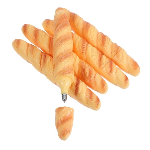 Angoily 5 Stück Baguette Kugelschreiber Realistisch Geformt Schwarzer Tintenstift Lustiger Brot Kugelschreiber für Schule Büro Kreative Schreibwaren Dekoration Angoily 5 Stück Baguette Kugelschreiber Realistisch Geformt Schwarzer Tintenstift Lustiger Brot Kugelschreiber für Schule Büro Kreative Schreibwaren Dekoration von Angoily