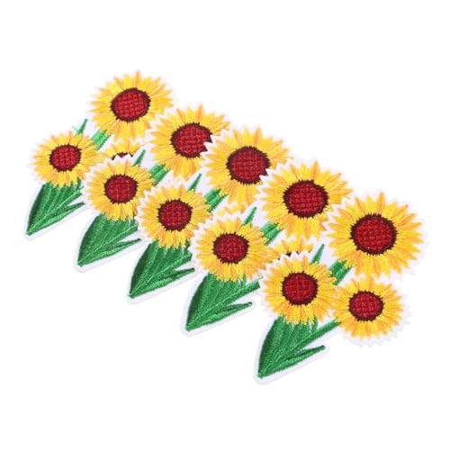 Angoily 5 Stück Blumenförmige Bügelflicken Applikationen für Kleidung Hüte und Taschen für Diy Dekoration und Reparatur von Löchern Einfach Anzuwenden und Vielseitig Einsetzbar von Angoily