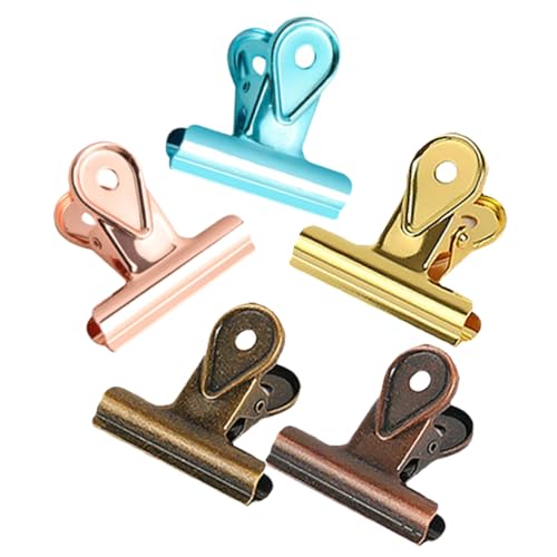 Angoily 5 Stück Bunte Edelstahl Büroklammern Langlebige Long Tail Clips Praktische Dokumentenfixierer für Büro Schule und Zuhause Vielseitige Papierklemmen mit Starkem Halt Angoily 5 Stück Bunte Edelstahl Büroklammern Langlebige Long Tail Clips Praktische Dokumentenfixierer für Büro Schule und Zuhause Vielseitige Papierklemmen mit Starkem Halt von Angoily