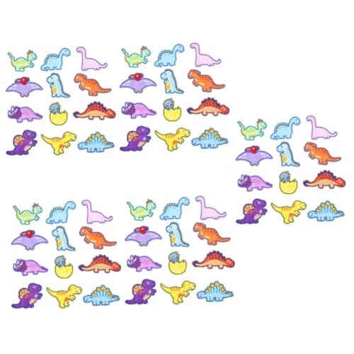 Angoily 5 Stück Cartoon Dinosaurier -Stoffaufkleber Stickereiflecken bestickt Flicken für Kleidung Applikationen Aufnäher nähen Patch Flicken für Bekleidung Aufnäher für Kleidung Polyester von Angoily