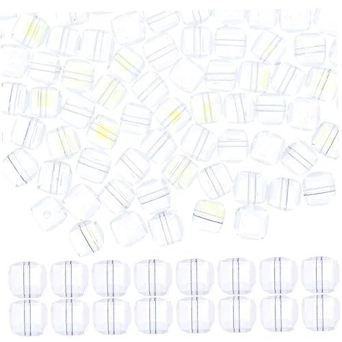 Angoily 5 Stück Crafts Cube Beads Glasperlen für Diy Schmuckherstellung Lose Spacer Beads für Armbänder und Praktische Bastelperlen für Accessoires Angoily 5 Stück Crafts Cube Beads Glasperlen für Diy Schmuckherstellung Lose Spacer Beads für Armbänder und Praktische Bastelperlen für Accessoires von Angoily