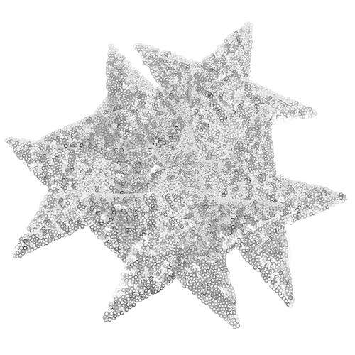 Angoily 5 Stück Glitzer-diy-patches Stickereiflecken Strass-stern-patches Aufkleber-patch Für Kleidung Aufnäher Für Jeans Applikationen Reparatur Nähen Silver Pailletten Angoily 5 Stück Glitzer-diy-patches Stickereiflecken Strass-stern-patches Aufkleber-patch Für Kleidung Aufnäher Für Jeans Applikationen Reparatur Nähen Silver Pailletten von Angoily