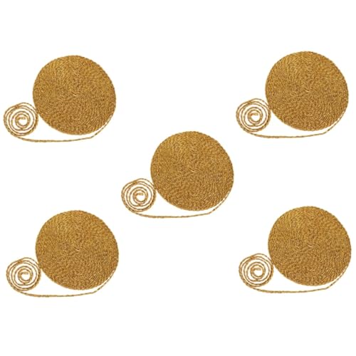 Angoily 5 Stück Goldene Spitze Spitzenrandstreifen gewelltes Band Vorhangausstattung welliger Besatz Spitzenband Perlen dekorative geflochtene Borte dekorative Nähgarnitur Polyestergarn Angoily 5 Stück Goldene Spitze Spitzenrandstreifen gewelltes Band Vorhangausstattung welliger Besatz Spitzenband Perlen dekorative geflochtene Borte dekorative Nähgarnitur Polyestergarn von Angoily