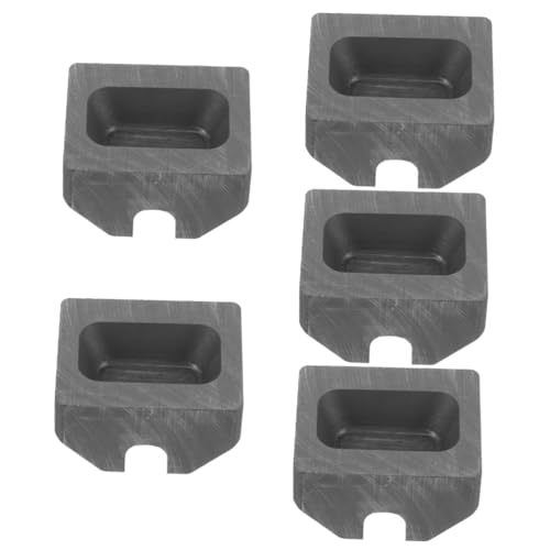 Angoily 5 Stück Graphit Gießform Förmig Hochtemperatur Metallschmelzform Graphit Robuste und Praktische Graphitform für Schmuckguss für Gold Silber und Andere Legierungen Kleine und Angoily 5 Stück Graphit Gießform Förmig Hochtemperatur Metallschmelzform Graphit Robuste und Praktische Graphitform für Schmuckguss für Gold Silber und Andere Legierungen Kleine und von Angoily