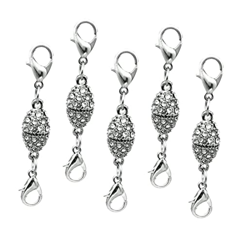 Angoily 5 Stück Karabinerschnalle Magnetschnallenverschlüsse Magnetverschlüsse Für Schmuck Karabinerverschluss Schmuckherstellung Verschluss Karabinerclip Schmuckschnallen DIY von Angoily