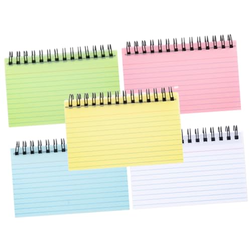 Angoily 5 Stück Kleine Notizblöcke Spiralnotizbuch mit Abreißbaren Tägliche Plan Notizblätter Tragbar für Schule Büro und Persönliche Nutzung Angoily 5 Stück Kleine Notizblöcke Spiralnotizbuch mit Abreißbaren Tägliche Plan Notizblätter Tragbar für Schule Büro und Persönliche Nutzung von Angoily