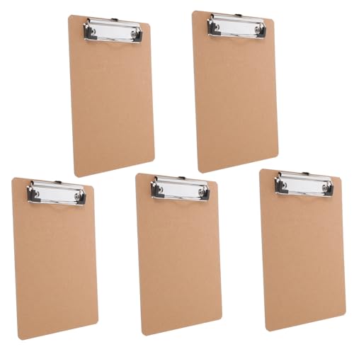 Angoily 5 Stück Klemmbretter Schreib und Dokumenten Clipboard für Büro Schule und Zuhause Leicht und Tragbar zur Organisation von Unterlagen und Notizen Angoily 5 Stück Klemmbretter Schreib und Dokumenten Clipboard für Büro Schule und Zuhause Leicht und Tragbar zur Organisation von Unterlagen und Notizen von Angoily