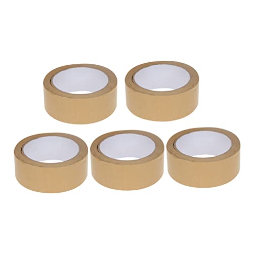 Angoily 5 Stück Kraftpapier Klebebänder Solidfarben Dekorative Geschenkverpackungsbänder für DIY Projekte für Bastelarbeiten und Anwendungen Angoily 5 Stück Kraftpapier Klebebänder Solidfarben Dekorative Geschenkverpackungsbänder für DIY Projekte für Bastelarbeiten und Anwendungen von Angoily