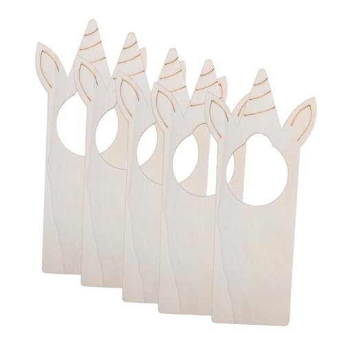 Angoily 5 Stück Leere Türknauf Hänger Holz DIY Türschild für Haus Hotel und Bürodeko Unvollendete Holztafel für Bastelprojekte Benutzerfreundliche Installation Angoily 5 Stück Leere Türknauf Hänger Holz DIY Türschild für Haus Hotel und Bürodeko Unvollendete Holztafel für Bastelprojekte Benutzerfreundliche Installation von Angoily