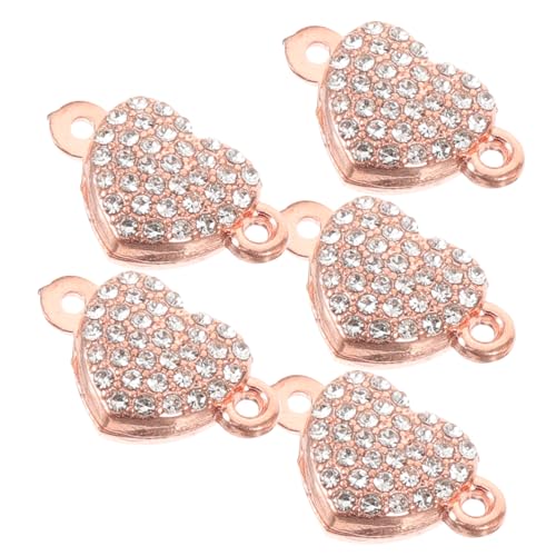 Angoily 5 Stück Magnetverschluss Herzform Schmuckverschlüsse für Armbänder und Glänzend Einfach zu Verwenden für Diy Schmuckprojekte Roségold Angoily 5 Stück Magnetverschluss Herzform Schmuckverschlüsse für Armbänder und Glänzend Einfach zu Verwenden für Diy Schmuckprojekte Roségold von Angoily