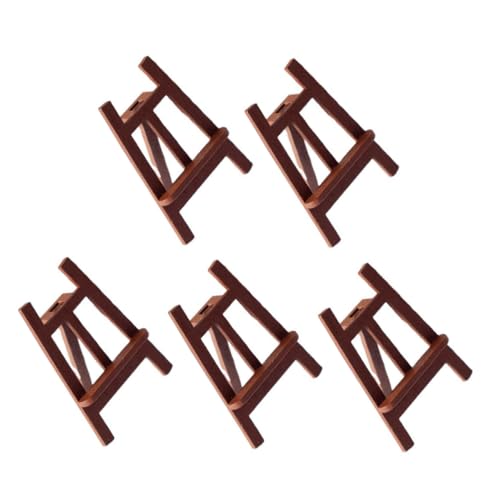 Angoily 5 Stück Miniatur Holz Staffelei Realistische Dekoration für Puppenhäuser Kreative Szenen und Heimdekoration Perfektes für Miniatur Angoily 5 Stück Miniatur Holz Staffelei Realistische Dekoration für Puppenhäuser Kreative Szenen und Heimdekoration Perfektes für Miniatur von Angoily