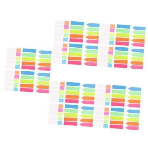 Angoily 5 Stück Notes Memo Registerkarten für Seitenmarkierungen Etiketten Pads Notizbücher markieren bunte Satzstreifen geführter Lesestreifen tragbare Lesestreifen das Haustier von Angoily