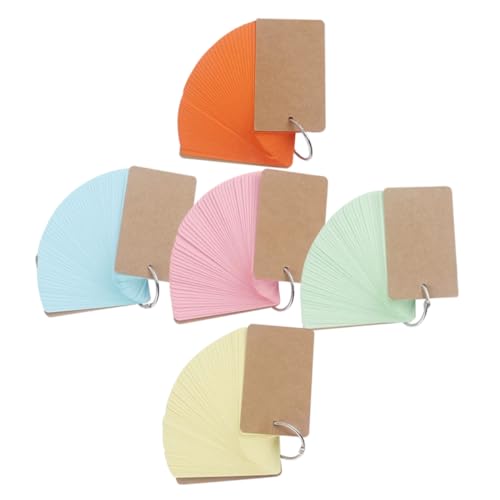 Angoily 5 Stück Notizbuch linierte Karteikarten Schlüssel Ring Farbe farbig bunte Karteikarten praktische Speicherkarten Wörter-Speicherkarten Karteikarten zum Lernen Lernkarten Metall Angoily 5 Stück Notizbuch linierte Karteikarten Schlüssel Ring Farbe farbig bunte Karteikarten praktische Speicherkarten Wörter-Speicherkarten Karteikarten zum Lernen Lernkarten Metall von Angoily