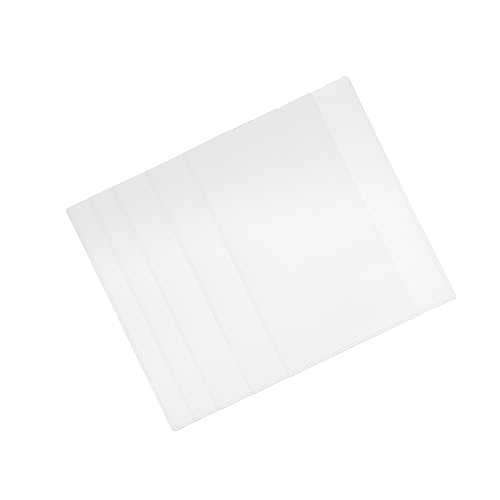 Angoily 5 Stück PVC Dokumentenschutz Hüllen Transparente Langlebige Schutzhüllen für Dokumente für Bürobedarf und Papierablage Wasser und Ölbeständig mit Glatter Oberfläche für Sicheres von Angoily