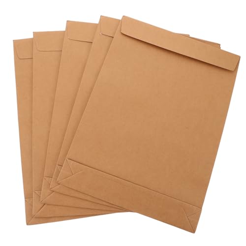 Angoily 5 Stück Papier Dokumententaschen Zur Aufbewahrung Ablage Aktenordner Organizer Büro Fünf Verpackungstaschen Große Umschläge Für Dokumente Papier Geschenktüten Angoily 5 Stück Papier Dokumententaschen Zur Aufbewahrung Ablage Aktenordner Organizer Büro Fünf Verpackungstaschen Große Umschläge Für Dokumente Papier Geschenktüten von Angoily
