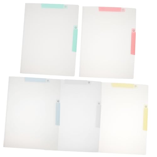 Angoily 5 Stück Prüfungspapier-Organizer Quittungshalter-Organisator Dateiordner-Organizer Büroordner Schulmappen Aktenordner aus Kunststoff Dateiorganisator Plastik Angoily 5 Stück Prüfungspapier-Organizer Quittungshalter-Organisator Dateiordner-Organizer Büroordner Schulmappen Aktenordner aus Kunststoff Dateiorganisator Plastik von Angoily