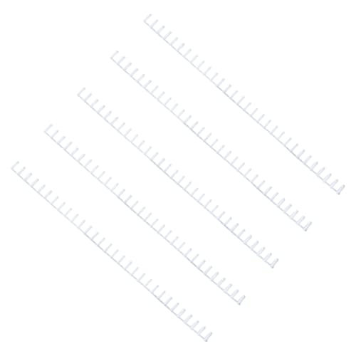Angoily 5 Stück Ringbuch Bindungselemente für Diy Notizbücher Passende Lose Zuschneidbare Buchscharniere Weiß für Kreative Buchgestaltungen von Angoily