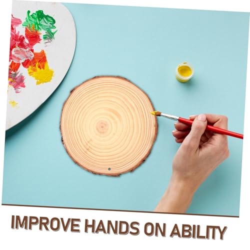 Angoily 5 Stück Rustikale Holzscheiben mit Natürlicher Rinde Robuste Runde Holzscheiben für Basteln DIY Dekoration für Tischmittelstücke und Kreative Wohnaccessoires Angoily 5 Stück Rustikale Holzscheiben mit Natürlicher Rinde Robuste Runde Holzscheiben für Basteln DIY Dekoration für Tischmittelstücke und Kreative Wohnaccessoires von Angoily