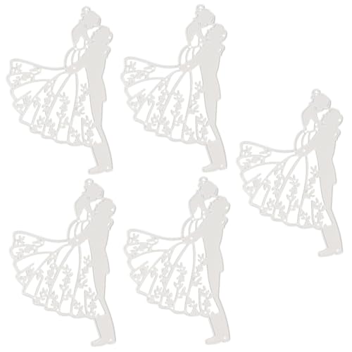 Angoily 5 Stück Schneideform Wiederverwendbare Stanzform für Hochzeitsdekorationen für Scrapbooking Kartenherstellung und Diy Projekte Vielseitige Schablone für Hochzeitsstile Einfach der von Angoily