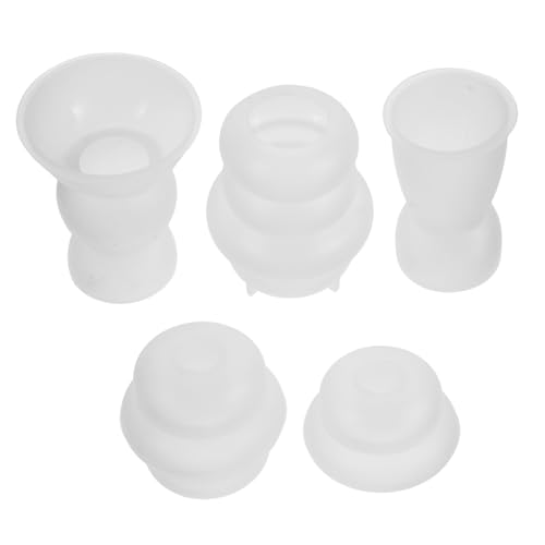 Angoily 5 Stück Silikonform Kerzenhalter Gießform für Mehrschichtige Gestapelte Kerzenhalter DIY für Teelicht Taper und Votivkerzen Bastelset Kunstvolles Resin Formen für Wohn Angoily 5 Stück Silikonform Kerzenhalter Gießform für Mehrschichtige Gestapelte Kerzenhalter DIY für Teelicht Taper und Votivkerzen Bastelset Kunstvolles Resin Formen für Wohn von Angoily
