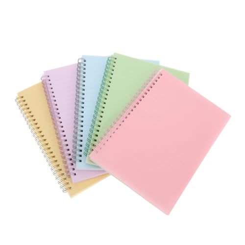 Angoily 5 Stück Spulenblatt Notizbuch Notizbücher Notizbuch Memo -pads Kleiner Spulen Notizblock Liniertes Tagebuch Hefte Für Die Schule Lernnotiz Beachten Sie Bücher Für Die Arbeit Papier von Angoily
