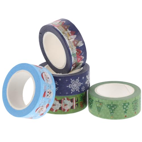 Angoily 5 Stück Taschenband Dekoration Stichworte Klebstoff Schild Fröhlich Party DIY Klebeband Handkontoband Heimwerkerbedarf für Handkonto handgemachte Lieferungen Papier von Angoily