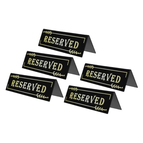Angoily 5 Stück Teiliges Acryl Tischschild Doppelseitig Leichte Reserviert Schilder für Restaurant Hochzeit Geburtstag Meeting Elegante Langlebige Gästeplatzreservierung Angoily 5 Stück Teiliges Acryl Tischschild Doppelseitig Leichte Reserviert Schilder für Restaurant Hochzeit Geburtstag Meeting Elegante Langlebige Gästeplatzreservierung von Angoily