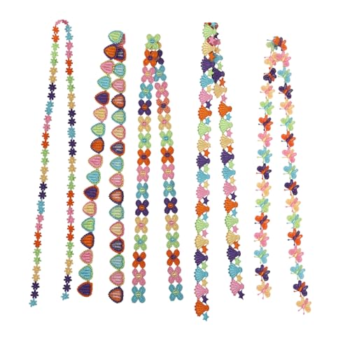 Angoily 5 Stück Teiliges Besticktes Spitzenband für Diy Nähprojekte Vielseitige Dekoration Geeignet für Kleidung Haarschmuck und Heimwerkerprojekte Einzigartiges Muster Einfach von Angoily