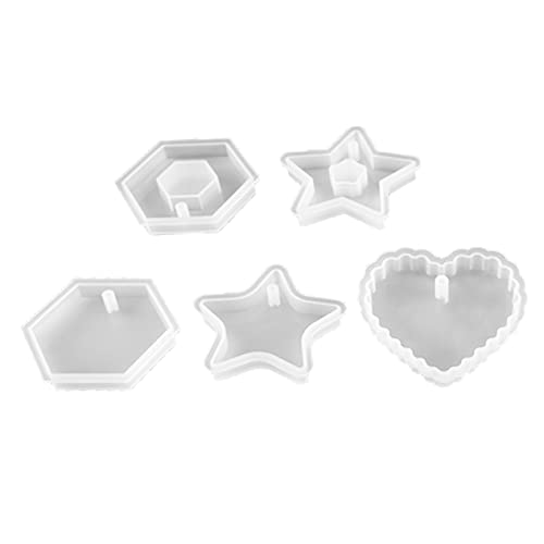 Angoily 5 Stück Teiliges Diy Silikon Schmuckmould Epoxidharz Formen für Handgemachte Ornamente für Schmuckherstellung und Weiß von Angoily