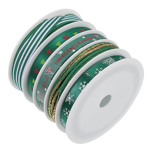 Angoily 5 Stück Teiliges Geschenkband mit Weihnachtsmotiven Bunte Satinbänder Langlebiges Vielseitig für Geschenkverpackung Partydeko Hochzeit Weihnachten Festliche Schleifen Angoily 5 Stück Teiliges Geschenkband mit Weihnachtsmotiven Bunte Satinbänder Langlebiges Vielseitig für Geschenkverpackung Partydeko Hochzeit Weihnachten Festliche Schleifen von Angoily