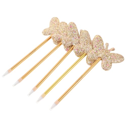 Angoily 5 Stück Teiliges Glitzer Kugelschreiber mit Schmetterlingsmotiv Ergonomisch Komfortabel Schnelltrocknend für Schule Büro Journal Schreiben für Mädchen Jungen Frauen Männer Angoily 5 Stück Teiliges Glitzer Kugelschreiber mit Schmetterlingsmotiv Ergonomisch Komfortabel Schnelltrocknend für Schule Büro Journal Schreiben für Mädchen Jungen Frauen Männer von Angoily
