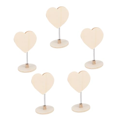 Angoily 5 Stück Teiliges Herzförmige Hochzeitskartenhalter aus Tischdekoration für Namen Fotos und Menüs für Feiern und Besondere Anlässe Angoily 5 Stück Teiliges Herzförmige Hochzeitskartenhalter aus Tischdekoration für Namen Fotos und Menüs für Feiern und Besondere Anlässe von Angoily
