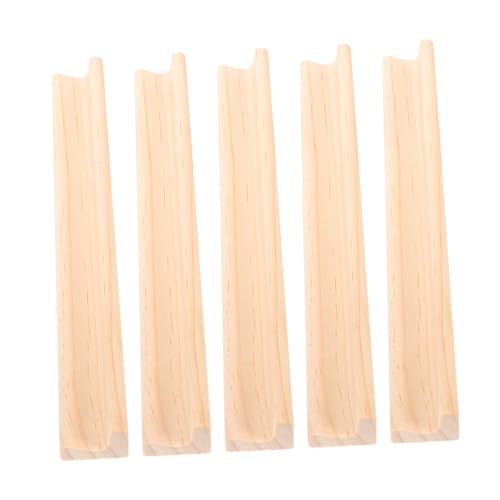 Angoily 5 Stück Teiliges Holz Domino Mahjong Halter Stabiler Mexikanischer Zug Spielzubehör Tragbar Elegantes Design für Brettspiele und Buchstabenständer von Angoily